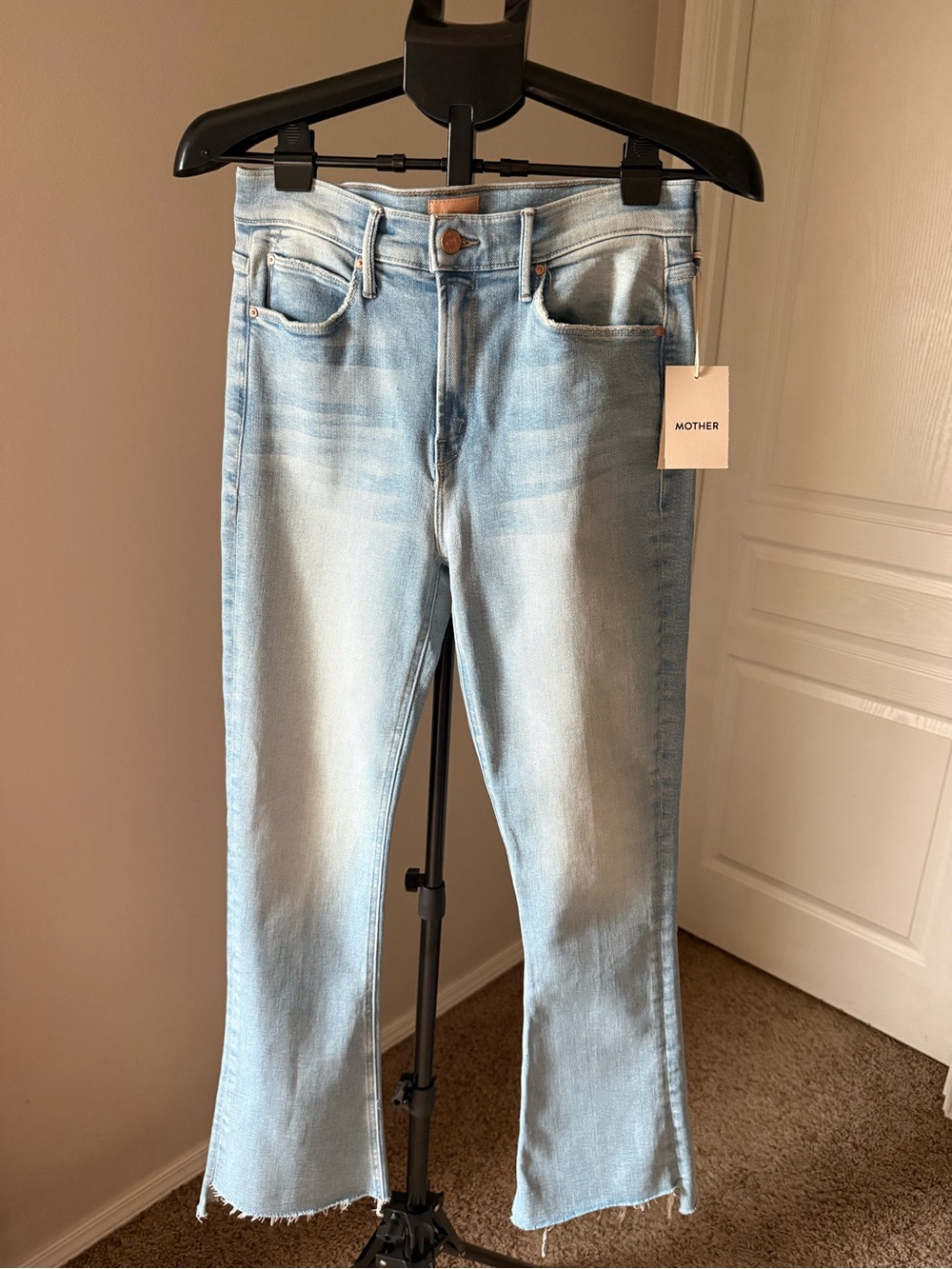 MOTHER Light Blue Flare Jeans